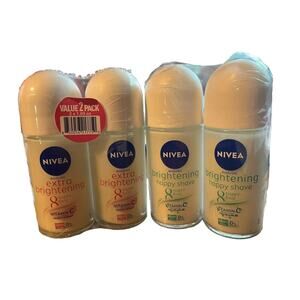 Nivea Deodorant Brightening Happy Shave & Extra Brightening (2) Of Each New